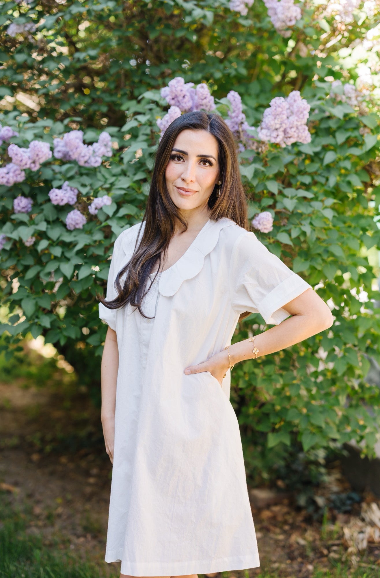 DELPHINE DRESS - SALT
