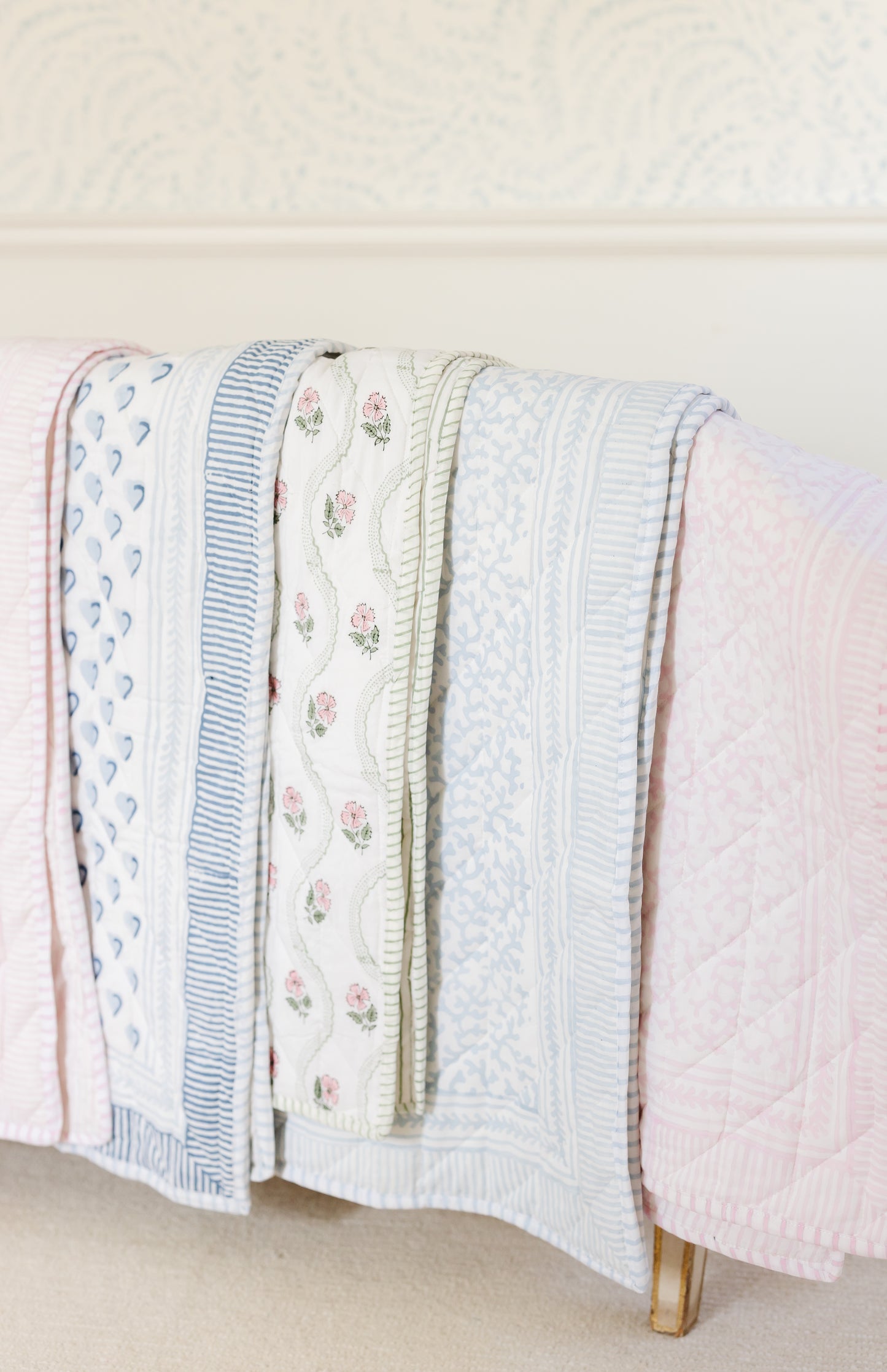 PETAL CORAL BABY/TODDLER QUILT