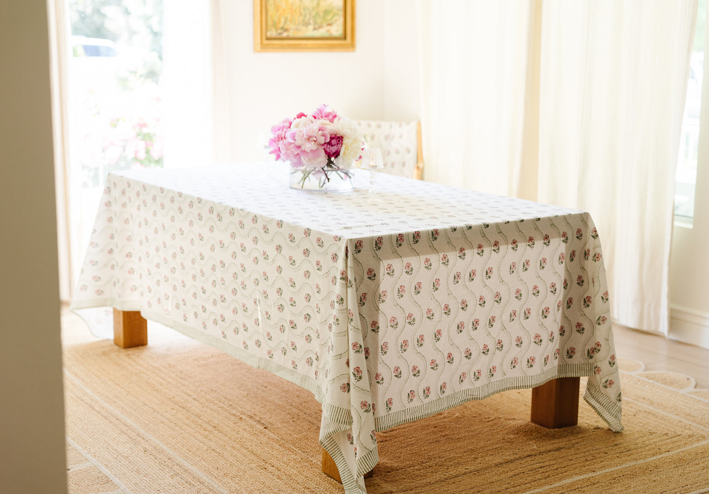 PETAL CORAL TABLECLOTH