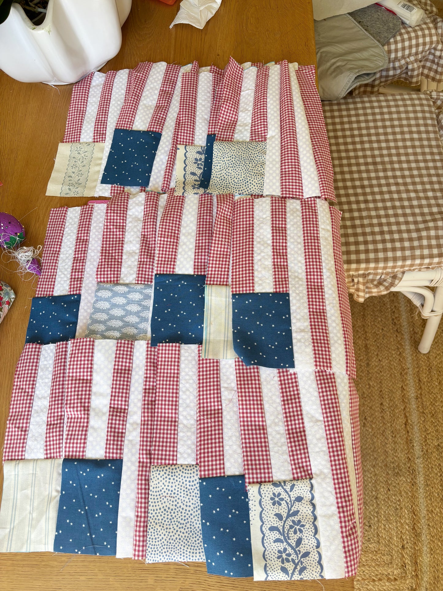 American Flag Quilt Top Pattern – PDF Download