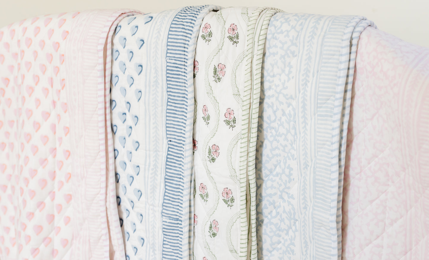 CHAMBRAY CORAL BABY/TODDLER QUILT