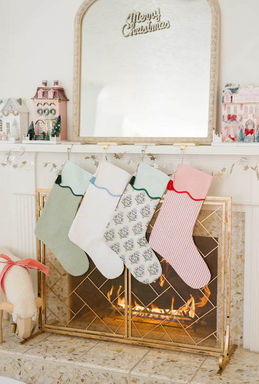 SCALLOPED STOCKING - FINAL SALE