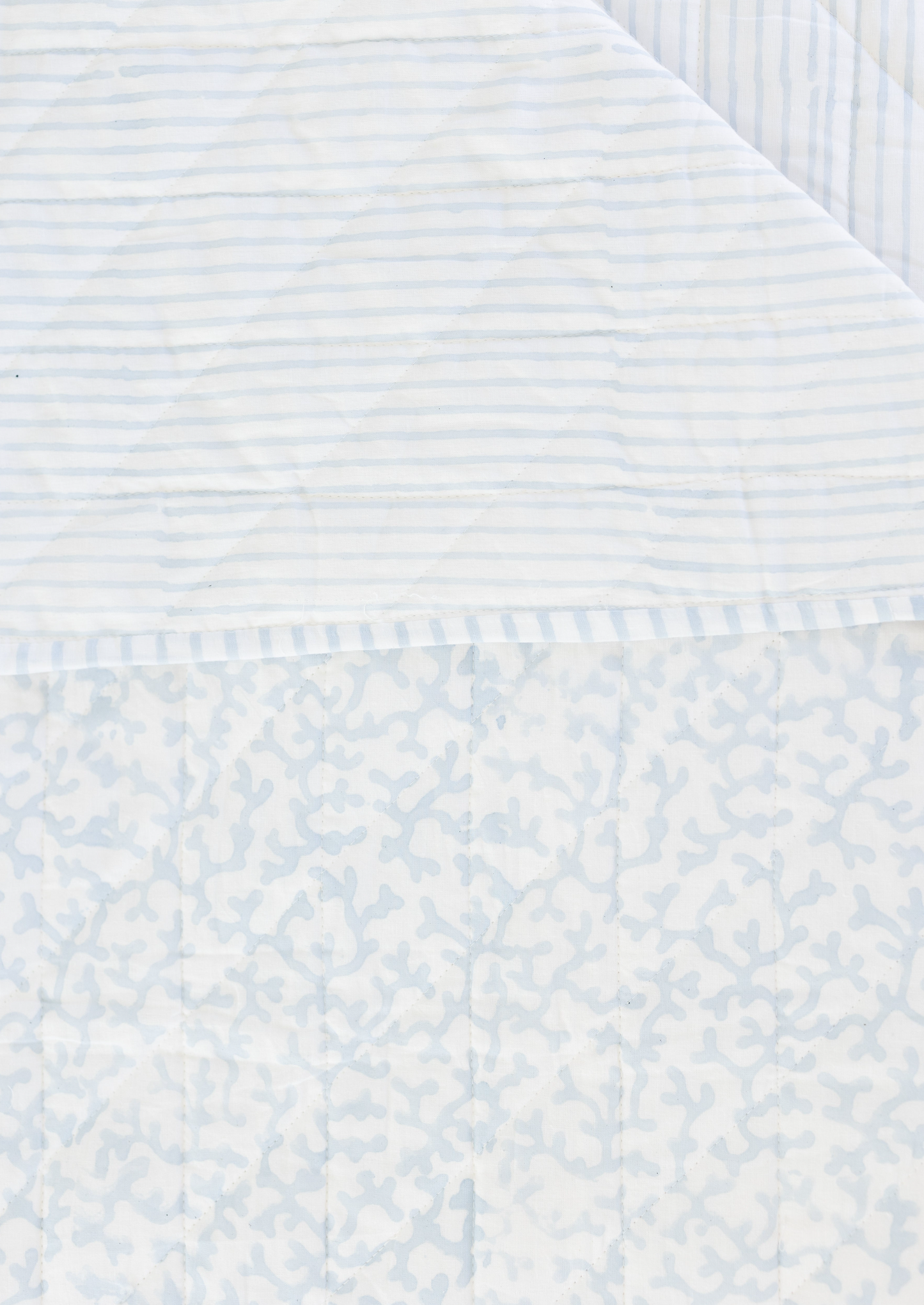 CHAMBRAY CORAL BABY/TODDLER QUILT
