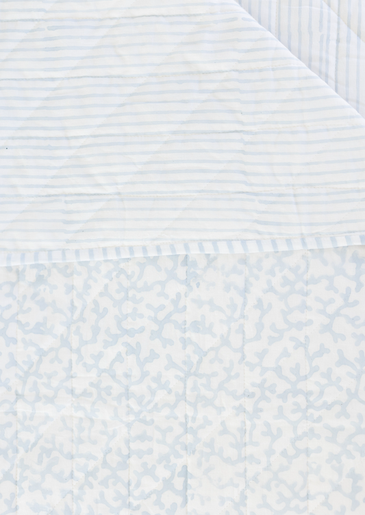 CHAMBRAY CORAL BABY/TODDLER QUILT