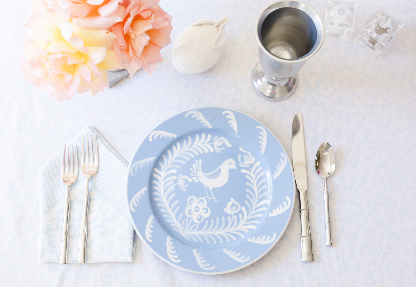 CHAMBRAY CORAL NAPKINS