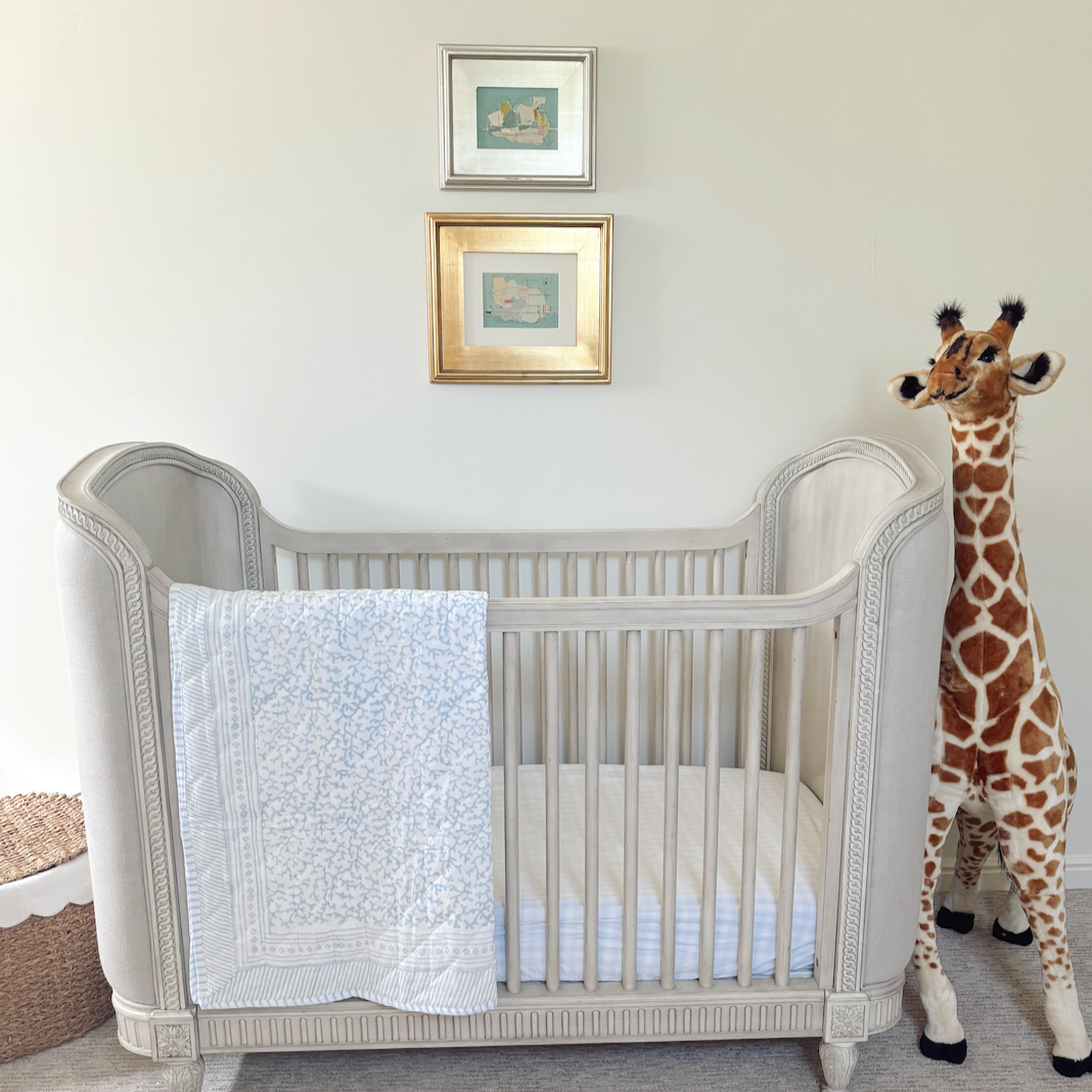 CHAMBRAY CORAL BABY/TODDLER QUILT